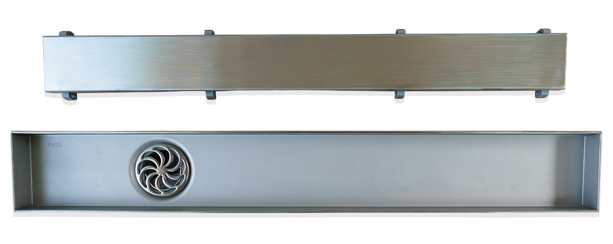 Desague de ducha lateral - Acero inoxidable reversible