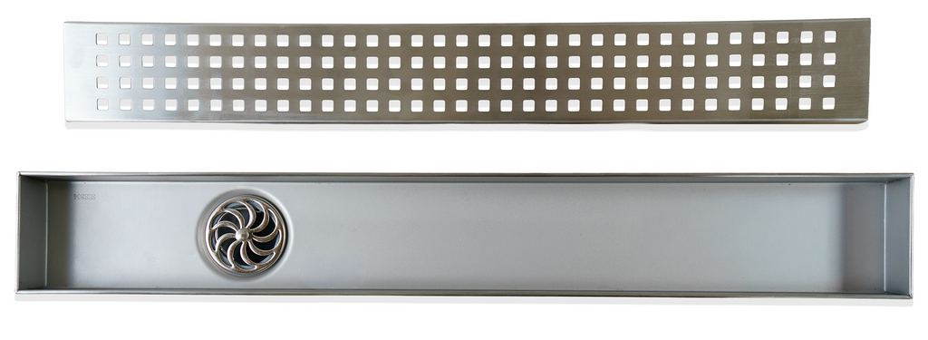 Desague de ducha - Rejilla cuadriculada lateral