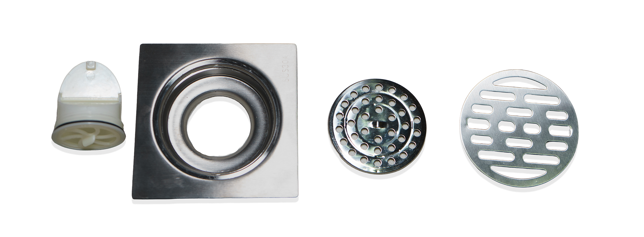 Rejilla Desagüe Sifón 10x10 - Acero Inox baño ducha resumidero