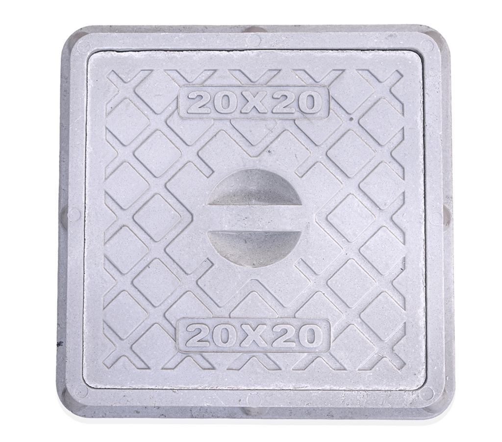 Tapa y marco camara de resina reforzada - 2T - 20X20