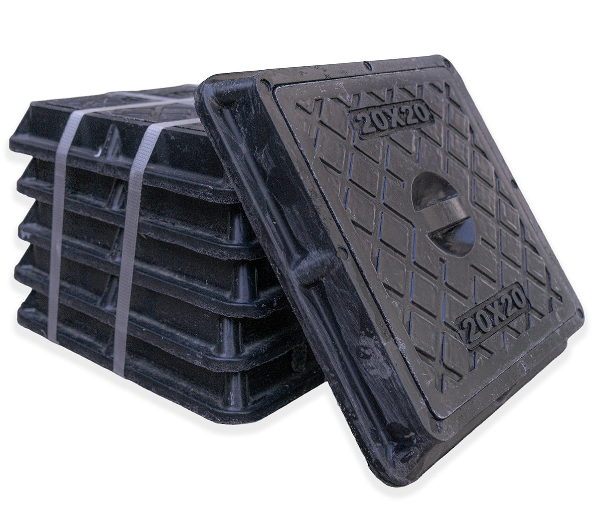 Tapa y marco camara de resina - Transito ligero - 20X20