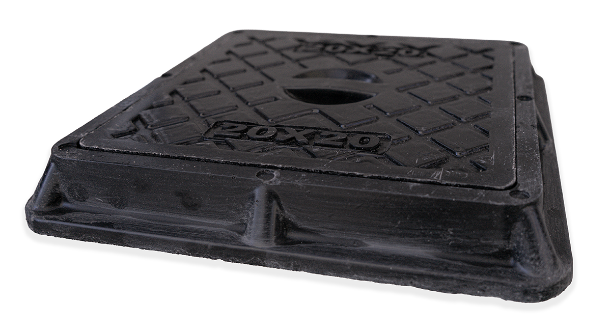 Tapa y marco camara de resina - Transito ligero - 20X20