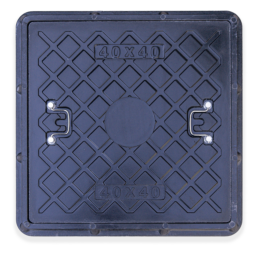 Tapa y marco camara de resina - Transito ligero - 40X40