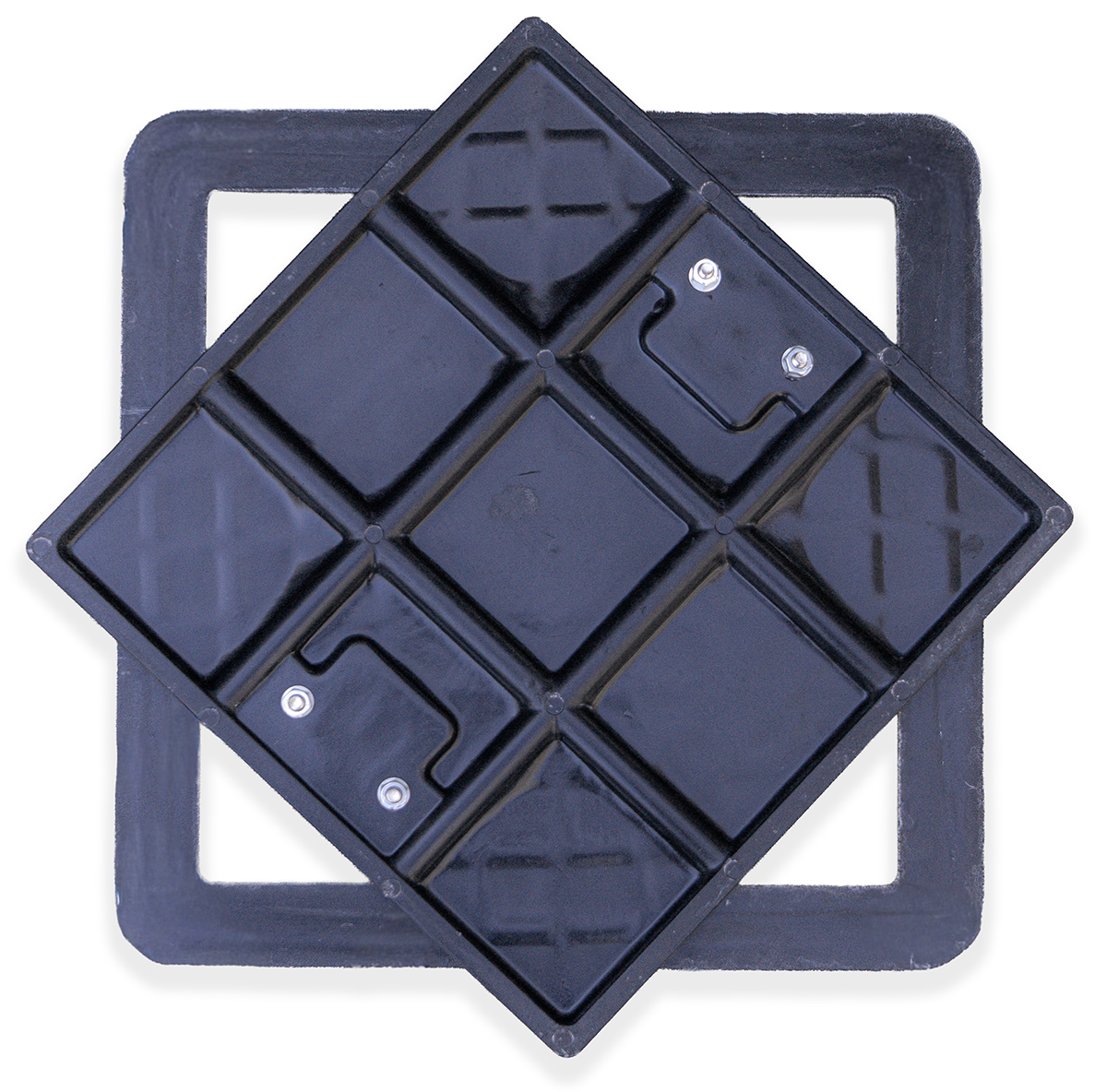 Tapa y marco camara de resina - Transito ligero - 40X40