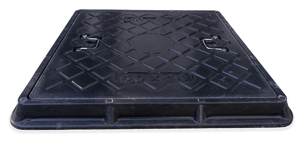 Tapa y marco camara de resina - Transito ligero - 40X40