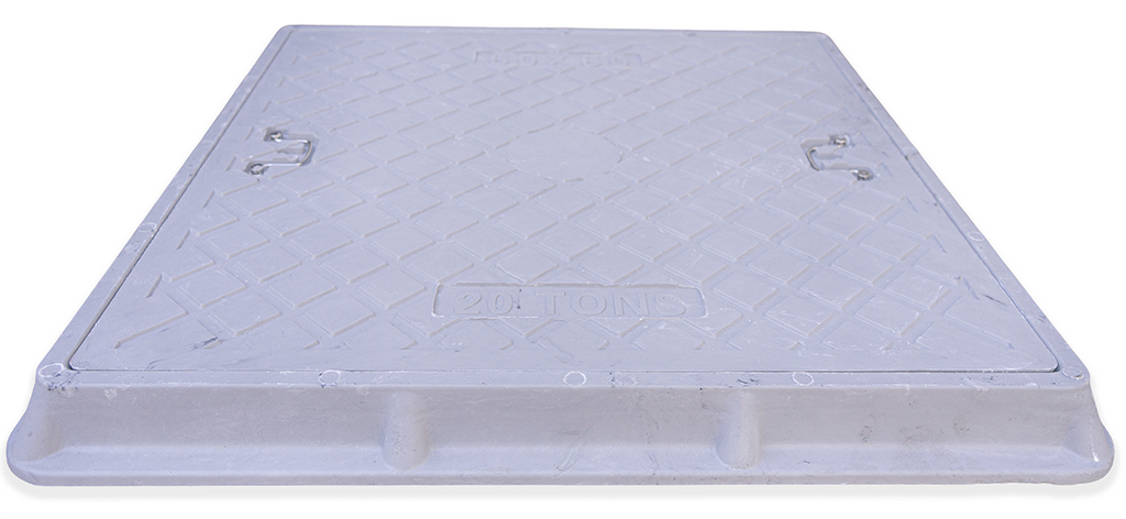 Tapa y marco camara de resina reforzada - 20T - 60X60