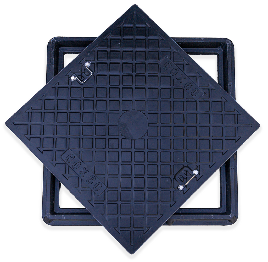 Tapa y marco camara de resina - Transito ligero - 60X60