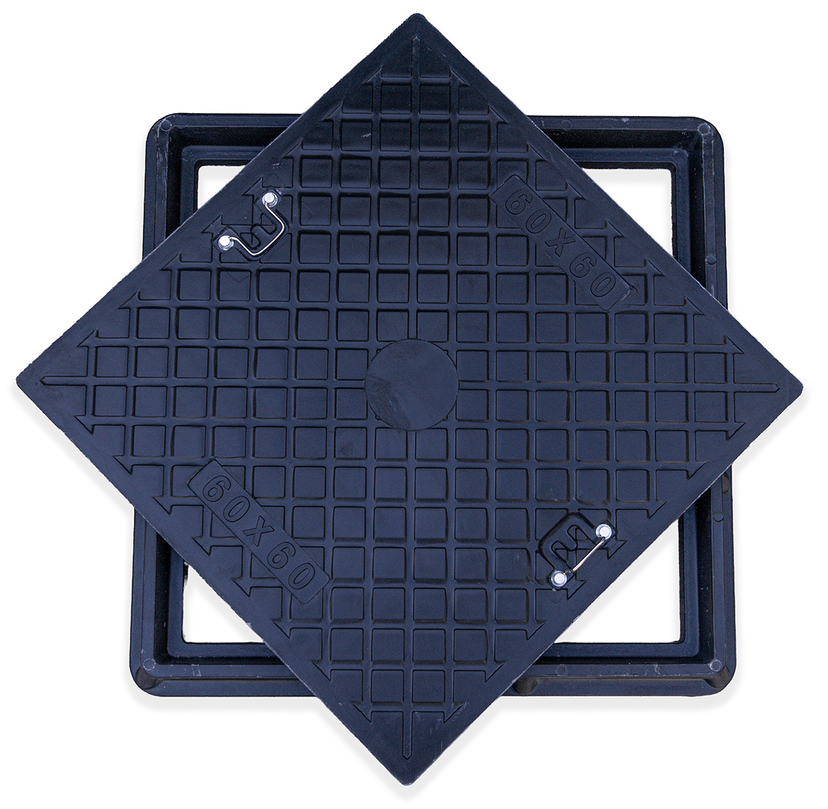 Tapa y marco camara de resina - Transito ligero - 60X60