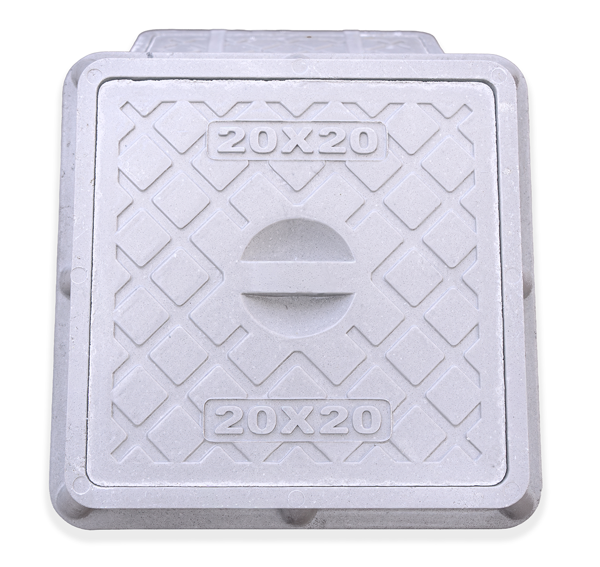 Tapa y marco camara de resina reforzada - 2T - 20X20