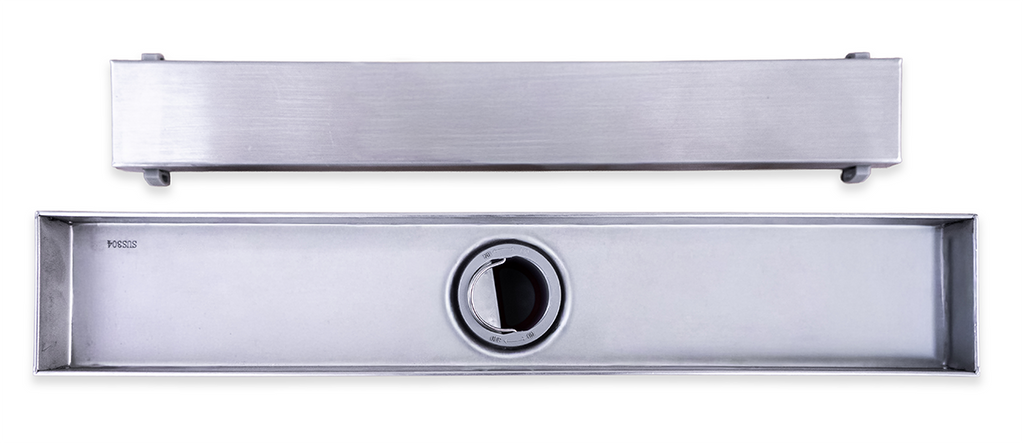 Desague de ducha lineal - Acero inoxidable reversible