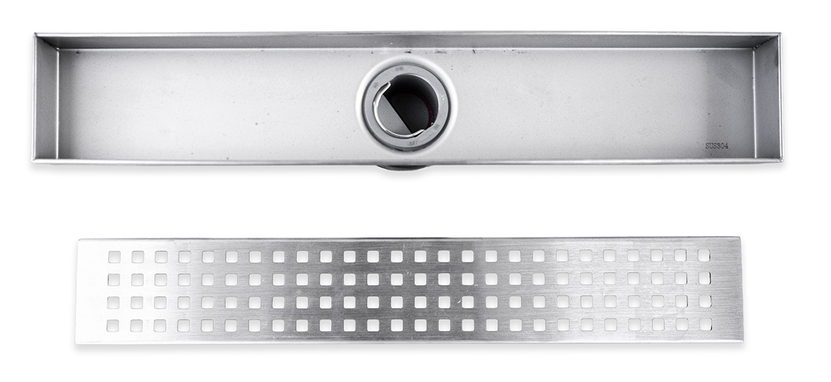 Desague de ducha - Rejilla cuadriculada lineal