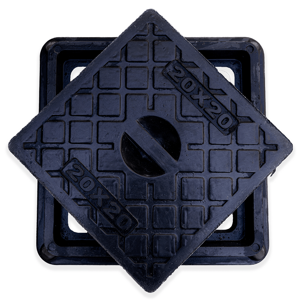 Tapa y marco camara de resina - Transito ligero - 20X20