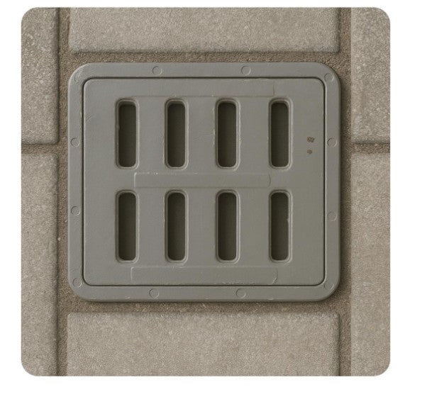 Rejilla tapa y marco de resina reforzada - 25X25 - 2T