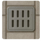 Rejilla tapa y marco de resina reforzada - 25X25 - 2T