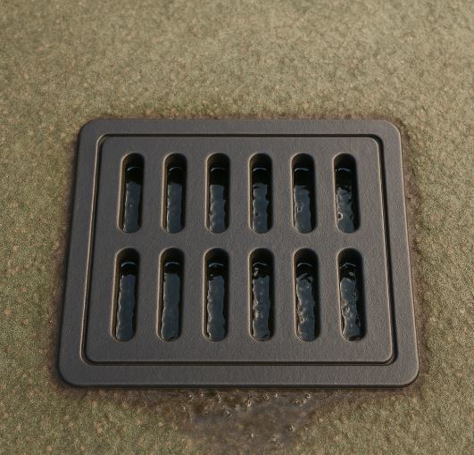 Rejilla tapa y marco de resina reforzada - 40X40 - 4T