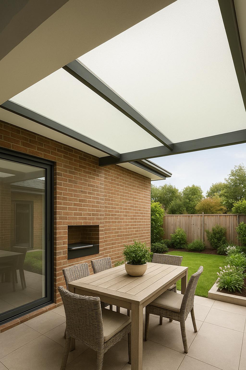 Chapas de fibra lisas traslucidas